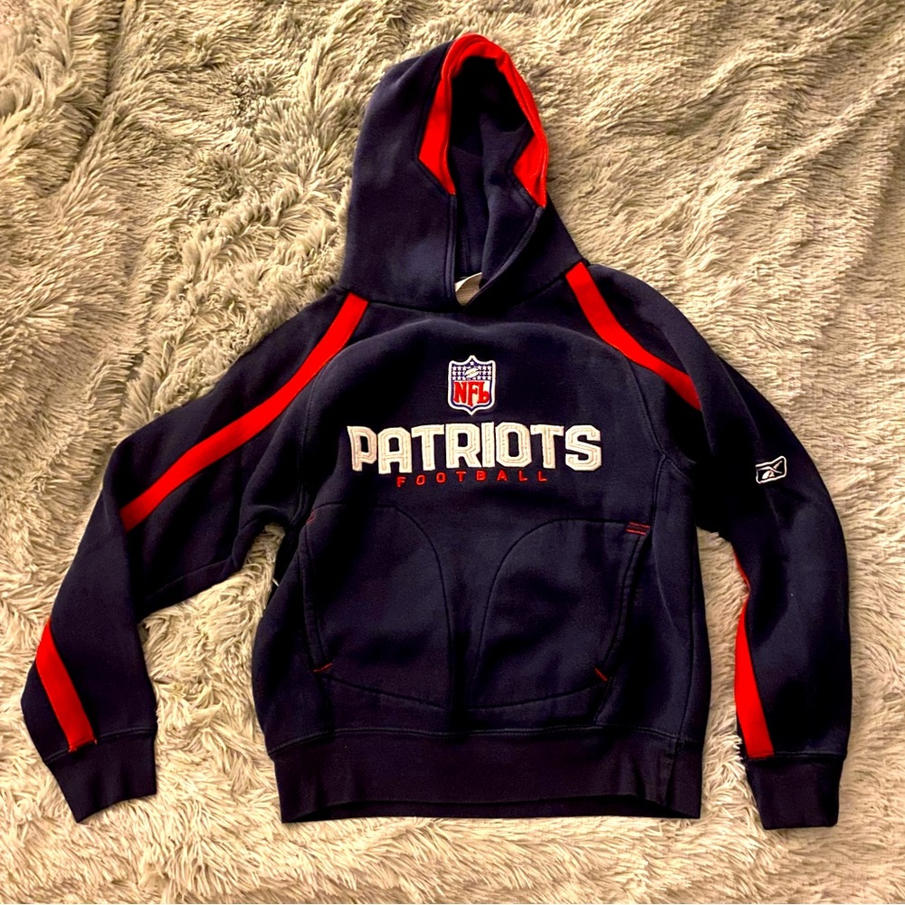 NFL Kids Patriots Hoodie - Dark Blue and Red